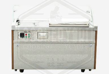 Mesa móvil de Teppanyaki con protector anti vidrio